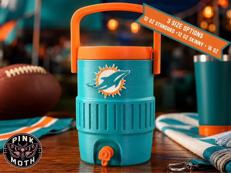 Miami Dolphins Koozie - Snap in Logo