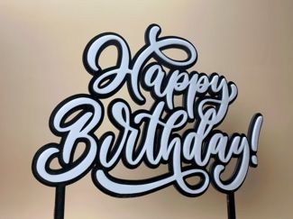 Happy Birthday Cake Topper