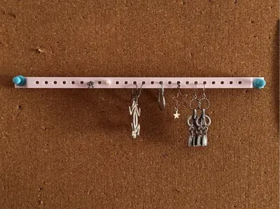 Bulletin Board Earrings Organizer