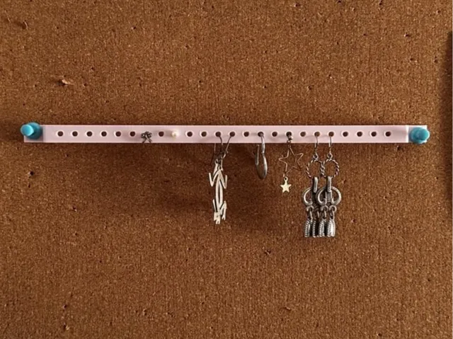 Bulletin Board Earrings Organizer