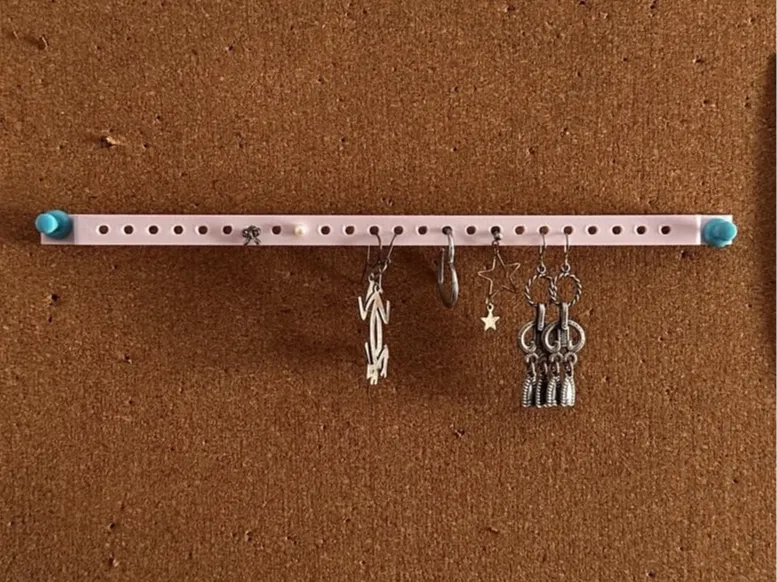 Bulletin Board Earrings Organizer