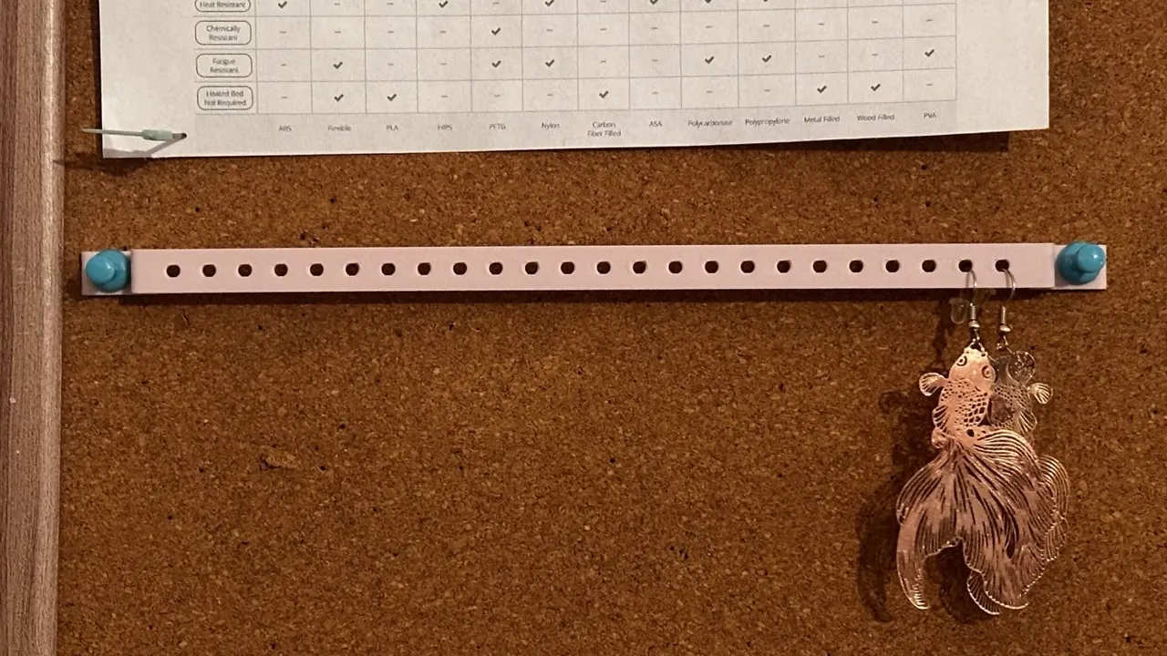 Bulletin Board Earrings Organizer view 2