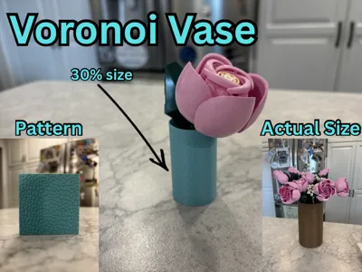 Voronoi Textured Vase