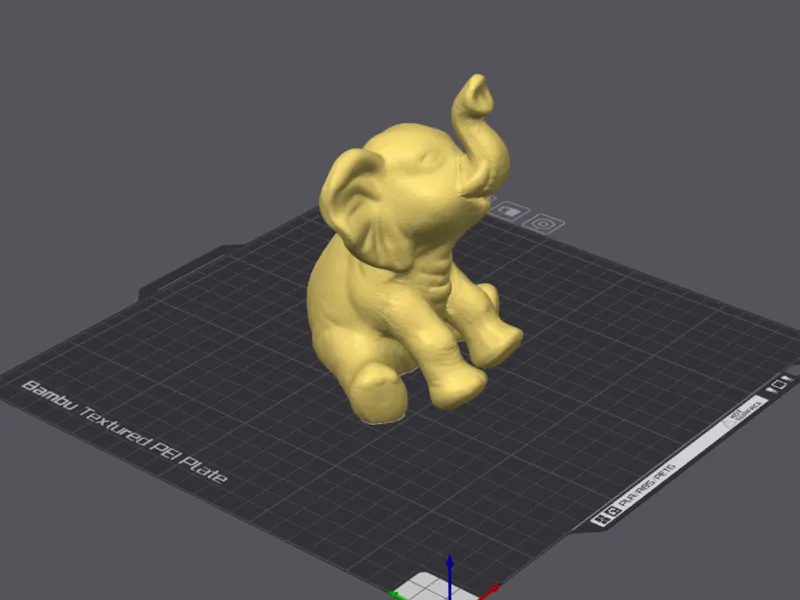 Elephant Figurine – Scanned Model|Decorative Print
