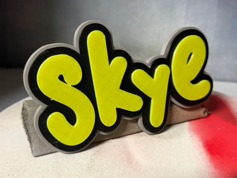 Skye Kids Name Plate Wall Desk Decor