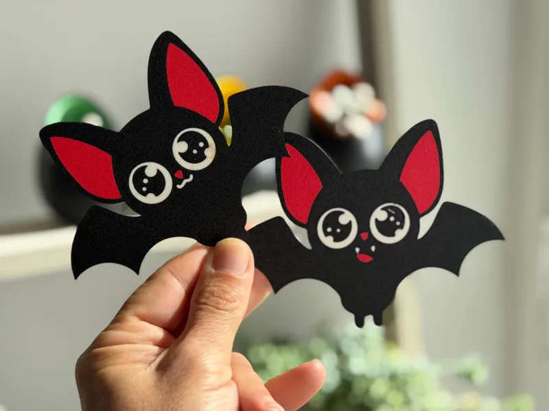 Kawaii Vampires! Adorable Bat Cutout for Halloween