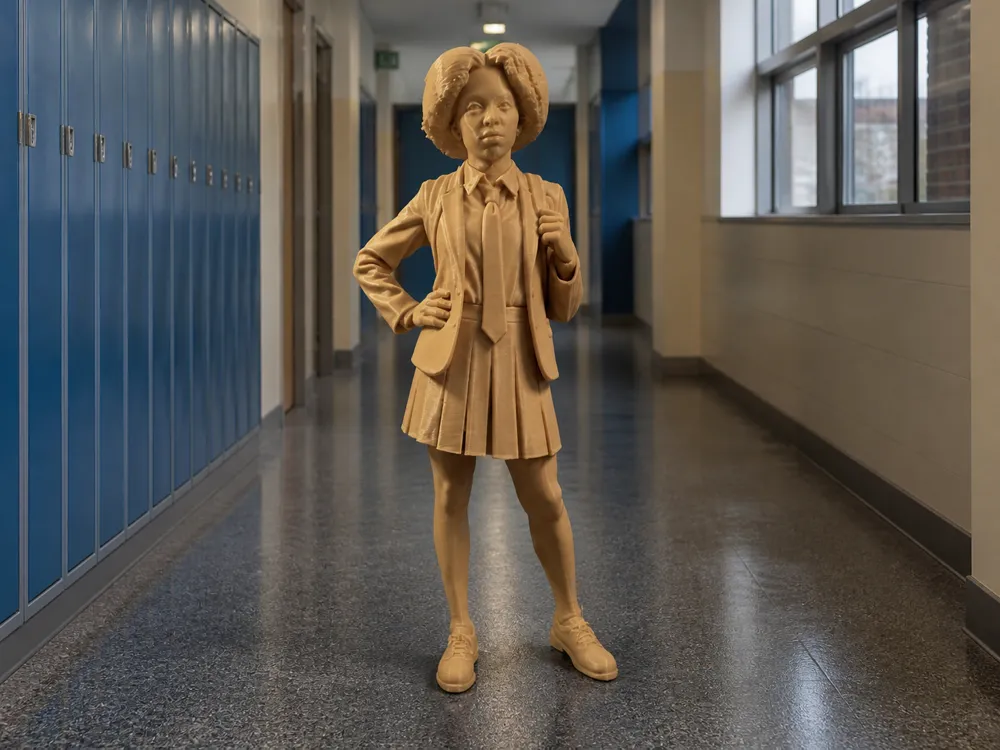 Figura decorativa: Courtney Woods – Doctor Who Figure 1:10. Referencia del modelo original.
