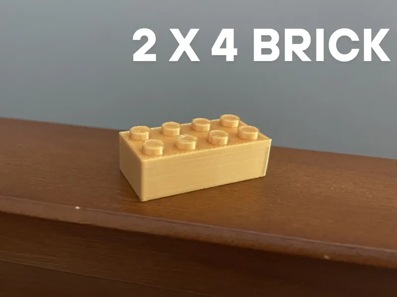 Simple properly scaled 2 X 4 brick (Brick series)