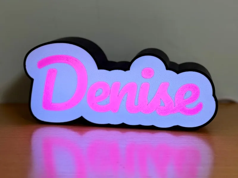 Light Box Personalizzata - Nome Denise