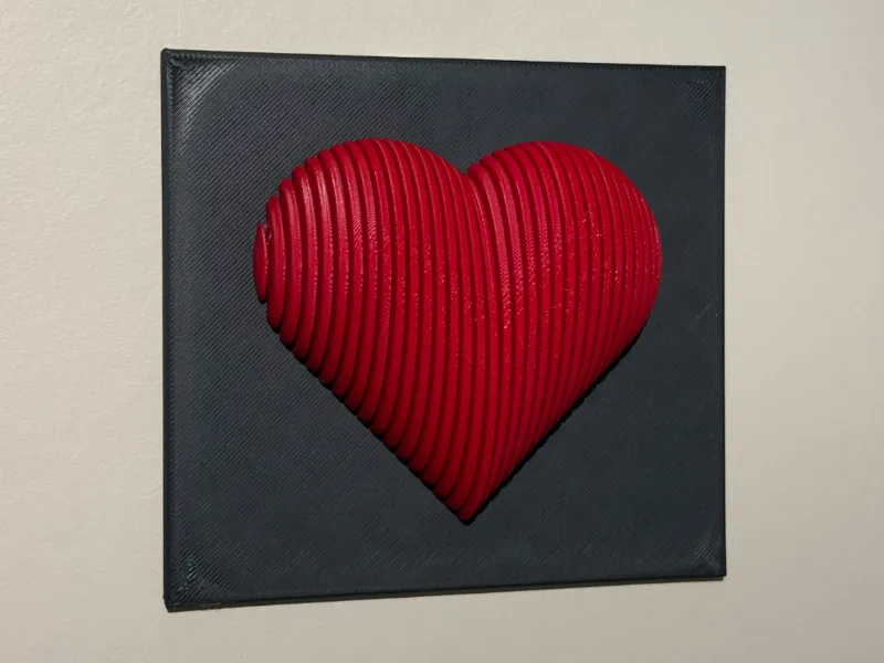 Lined Heart Wall Decor