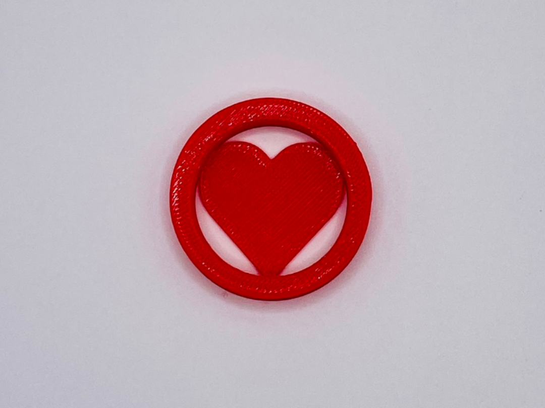 Ring filler heart shape for modular wearables