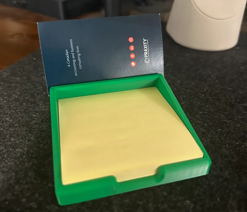 Sticky Note & Business Card Holder