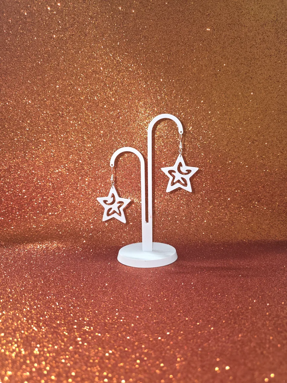Mystic star earrings view 3