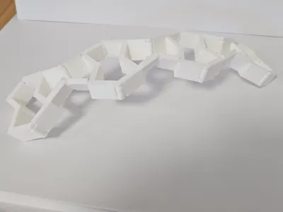 Bending auxetic structure