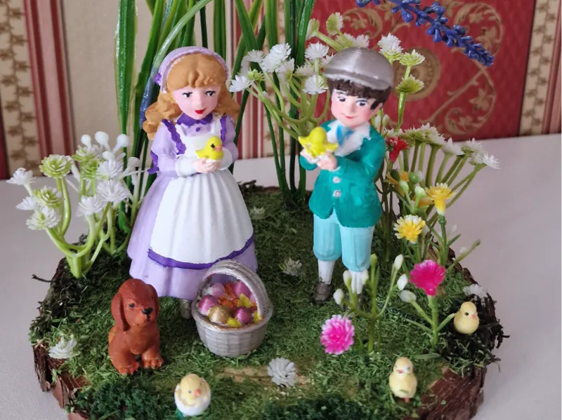 easter couple children 
