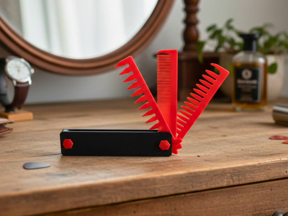 Trio Pocket Hair Comb | Portable - Foldable