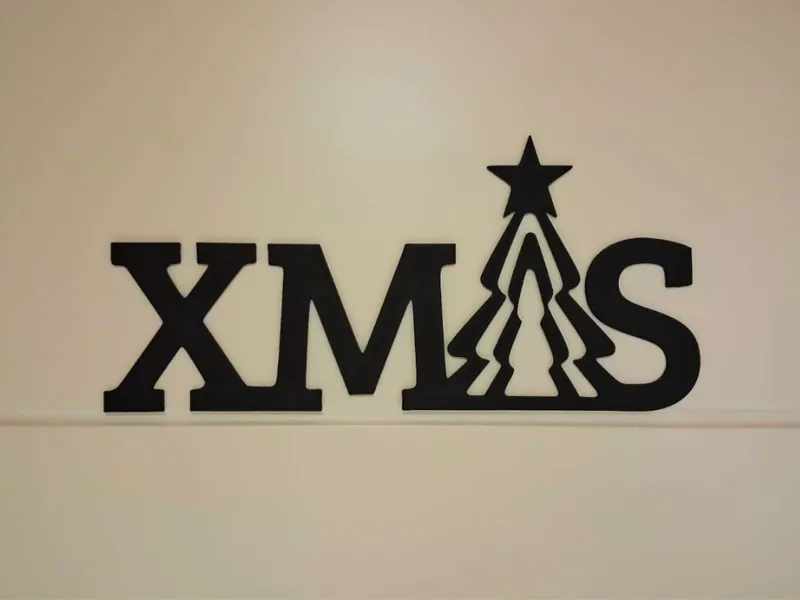 Letras navideñas XMAS