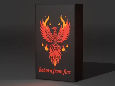 Reborn From Fire - Phoenix Lightbox