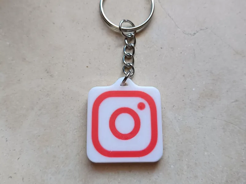 Interactive Instagram NFC Business Card Keyring