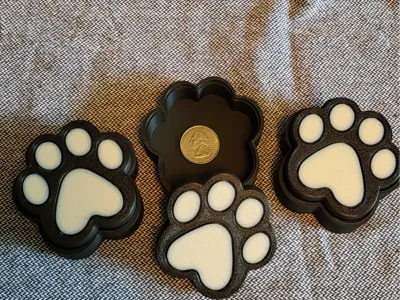 Animal Paw Print Trinket Box