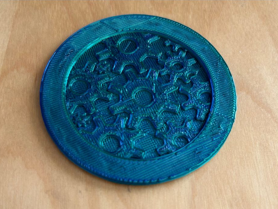 Steampunk Gear Coaster - Print-In-Place No AMS