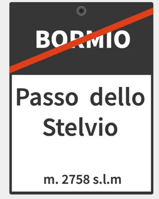 Passo dello Stelvio Sign / Stilfser Joch Schild