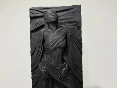 Relief girl Sculpture panel