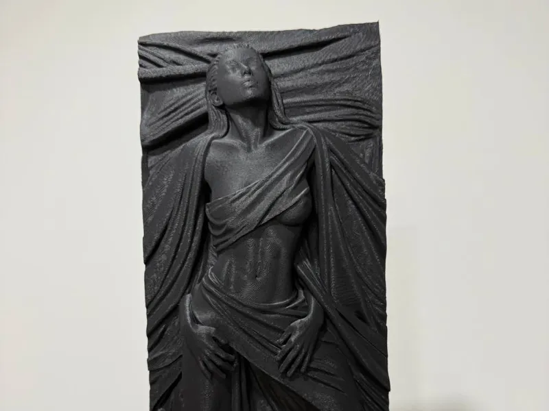 Relief girl Sculpture panel