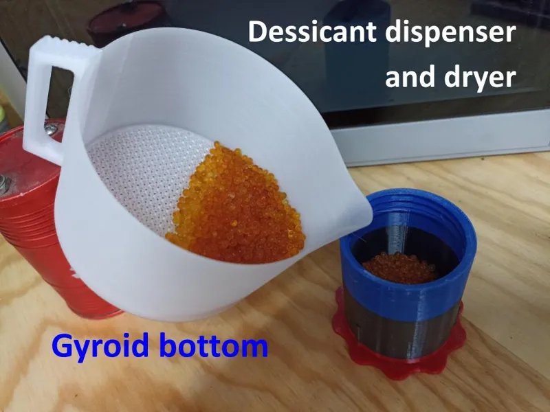 Dessicant dispenser and dryer