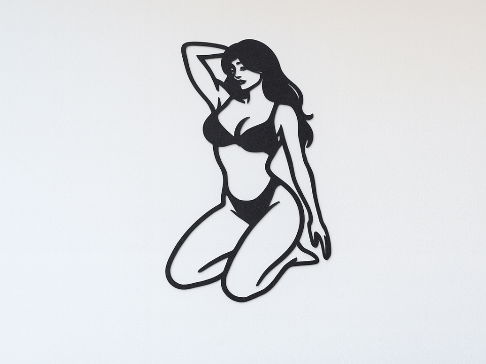 Wall Art mujer en bikini