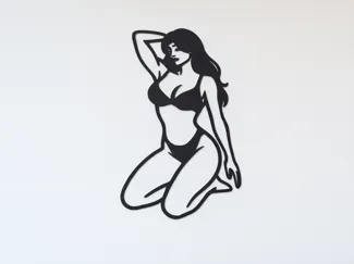 Wall Art mujer en bikini