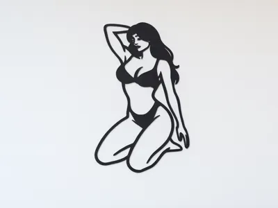 Wall Art woman in bikini