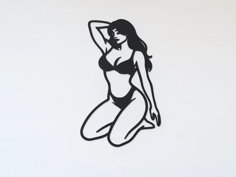 Wall Art mujer en bikini
