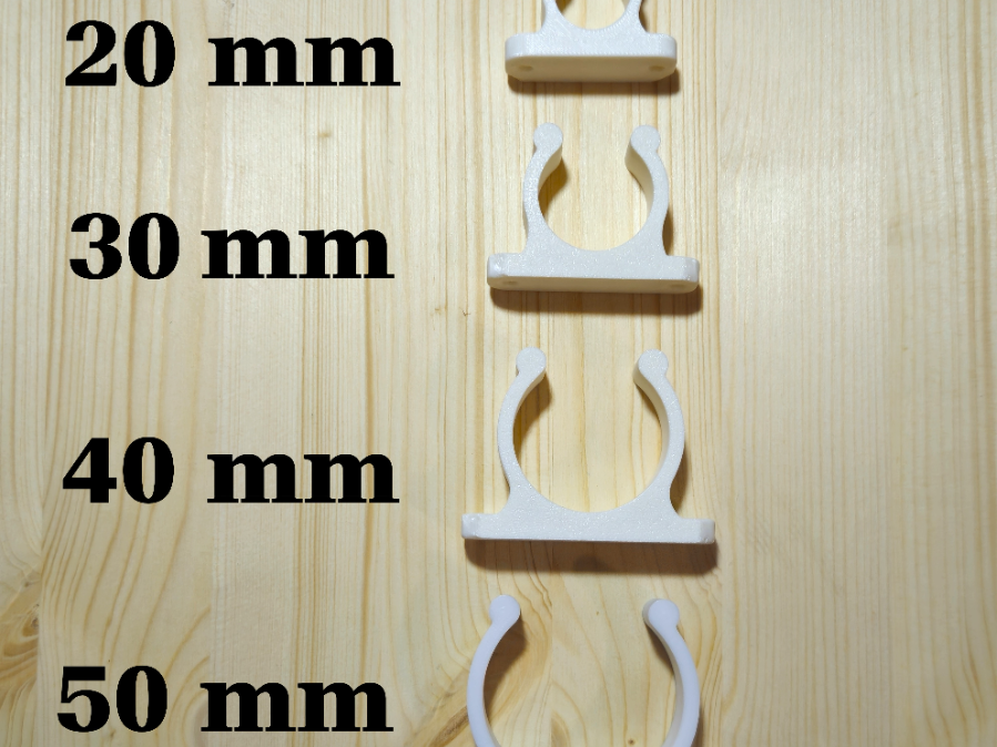Heavy Duty Tube & Oar Clip 16/20/30/40/50/60mm