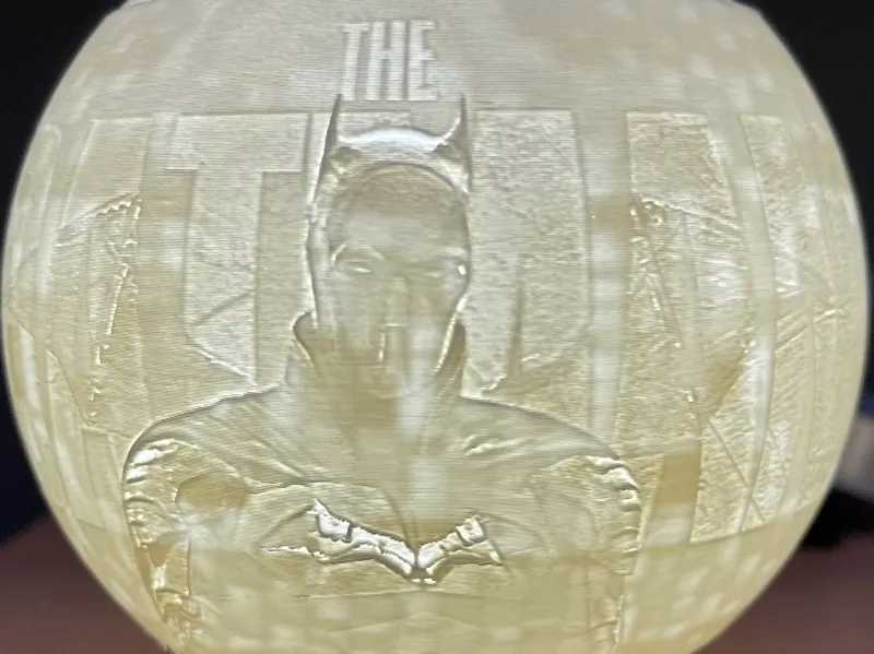 Batman Globe Lithophane