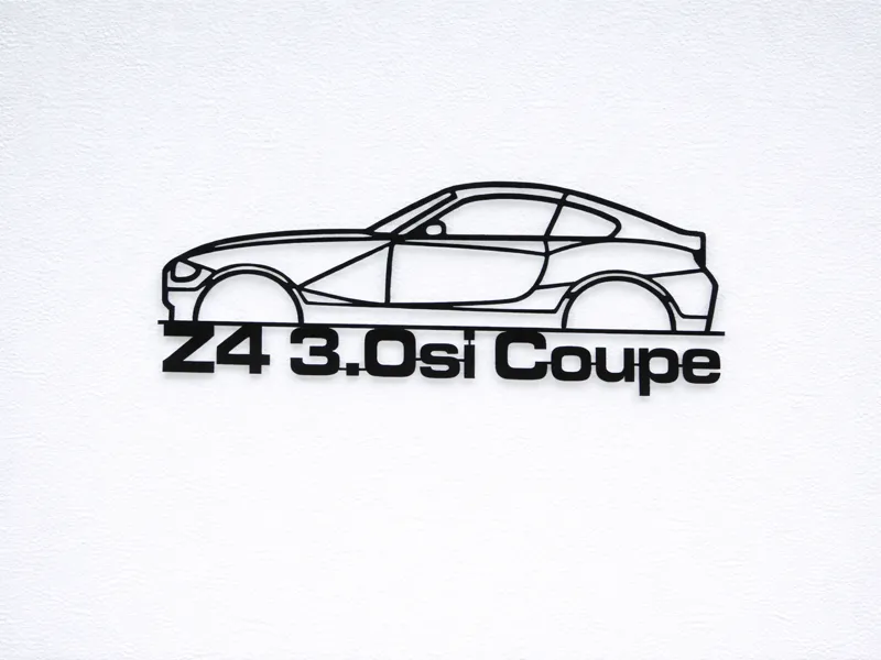 Z4 3.0si Coupe Wall Art Sign with Title