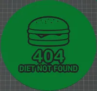 Lunch desk for PC - Burger 404 error Diet not Found