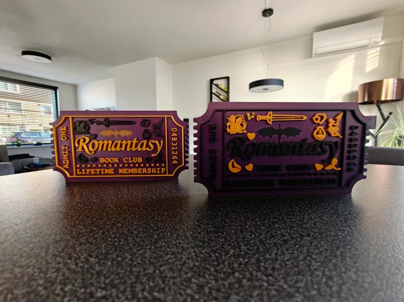 Romantasy Book Ticket