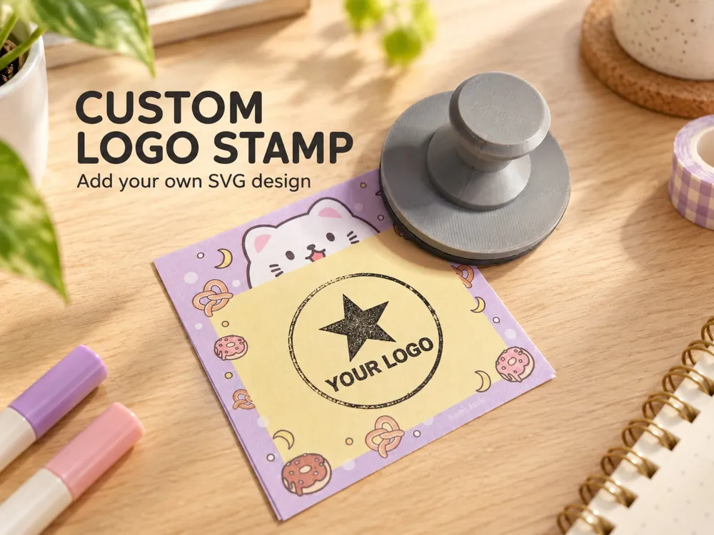 Carimbo com Logo Personalizado | Adicione Seu Próprio Design SVG ...
