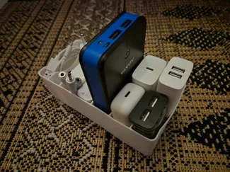 Cabel and network adapter organizer