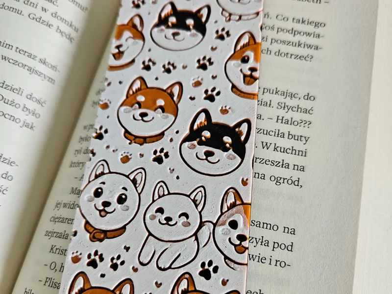 Shiba Inu - Bookmark - HueForge