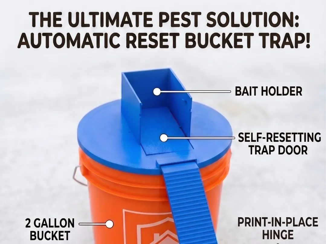Piège à souris pour seau de 2 gallons