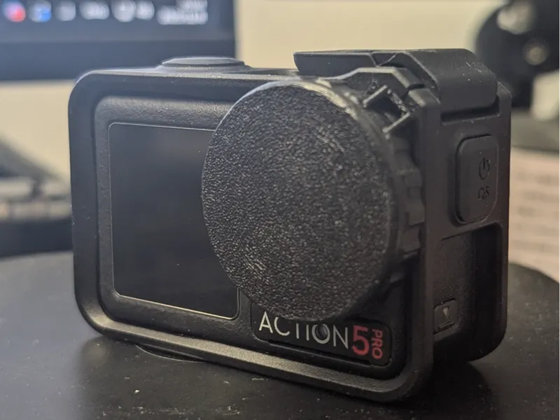 DJI action 5 pro lens cover work with rubber ring