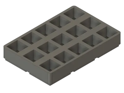 Gridfinity 2x3 Router Bit storage