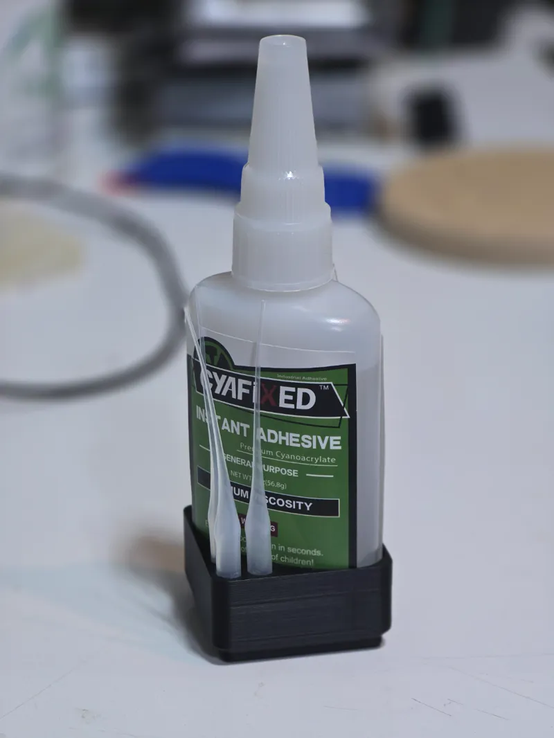 Gridfinity Cyafixed 2oz CA Glue Holder Superglue