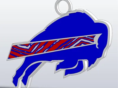 Buffalo Bills Zubaz Logo Necklace