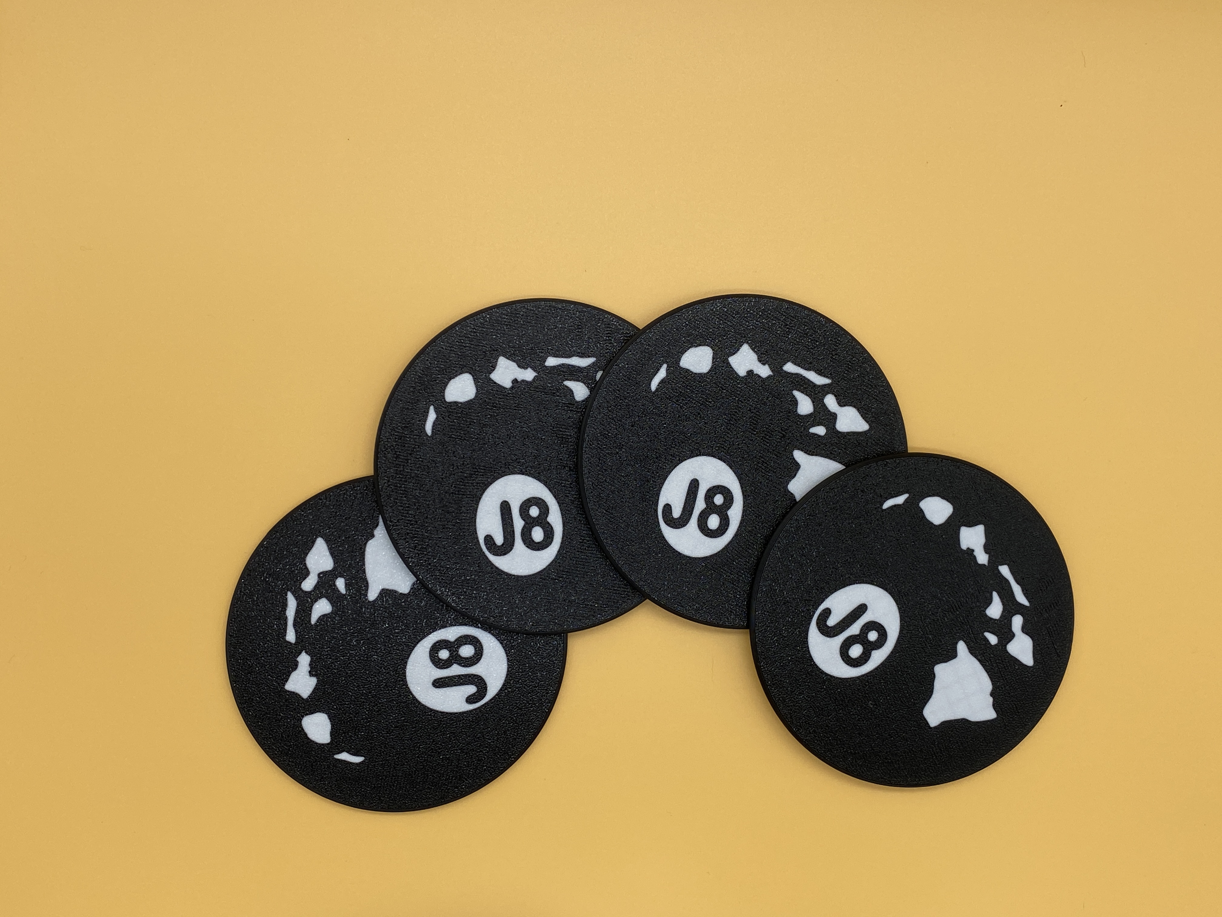 Miniatura 2 do modelo 3D J8 Coasters