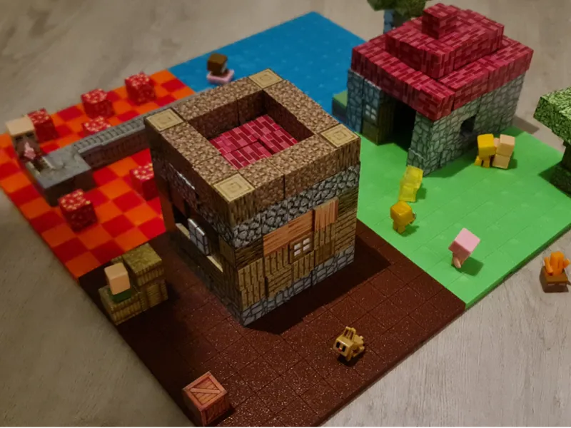Große Grundplatte für Minecraft Magnet Cubes