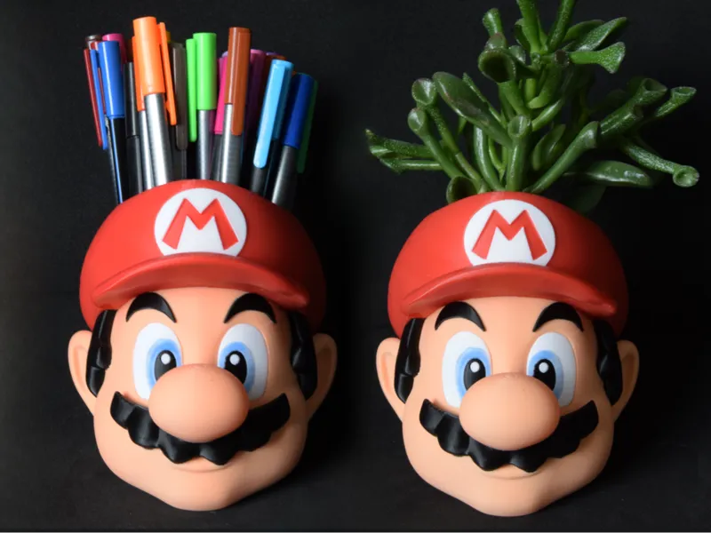Super Mario - pen holder / plant pot