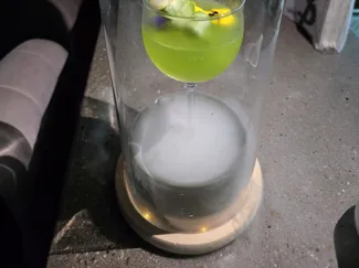 Bamboo Style Cocktail Dry Ice Holder